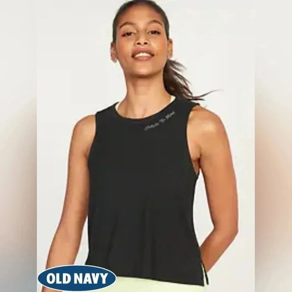 Old Navy, Size XL, Black Sleeveless Active Crop - Picture 9 of 9